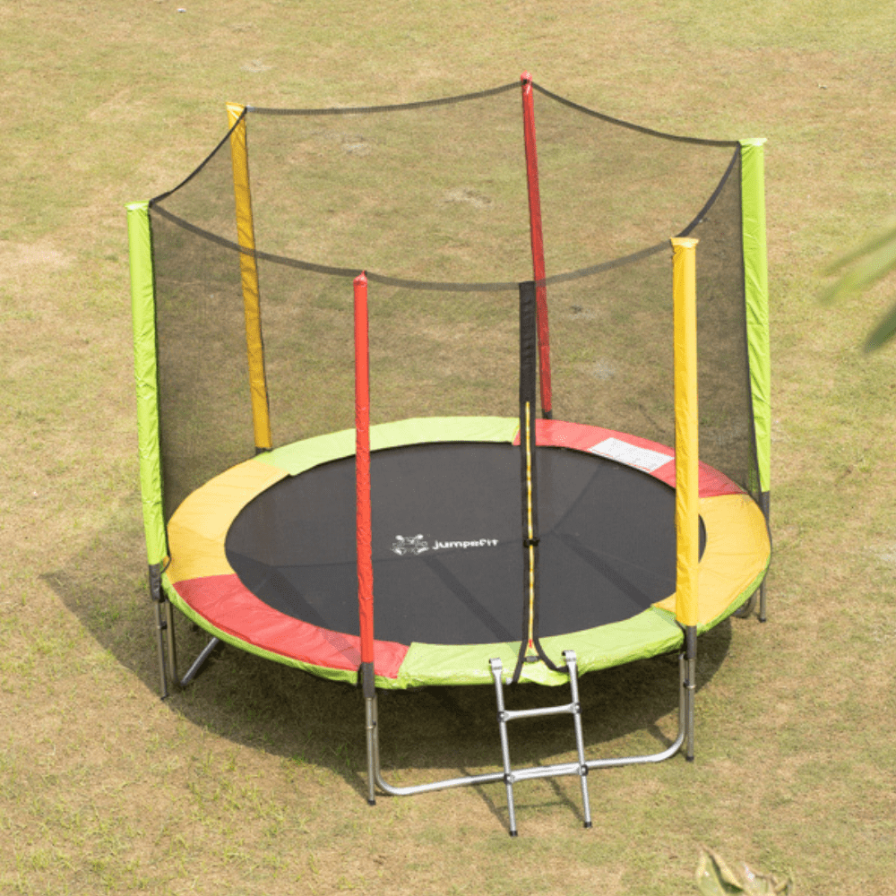 10ft. Trampolines with safety enclosure| Jumping Jhula - KinderArt Impex