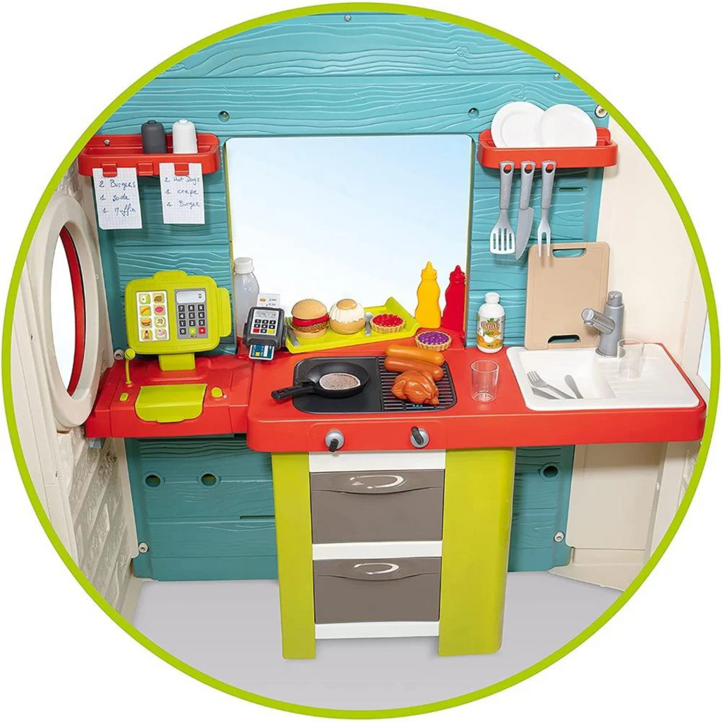 Playhouse with kitchen accessories 